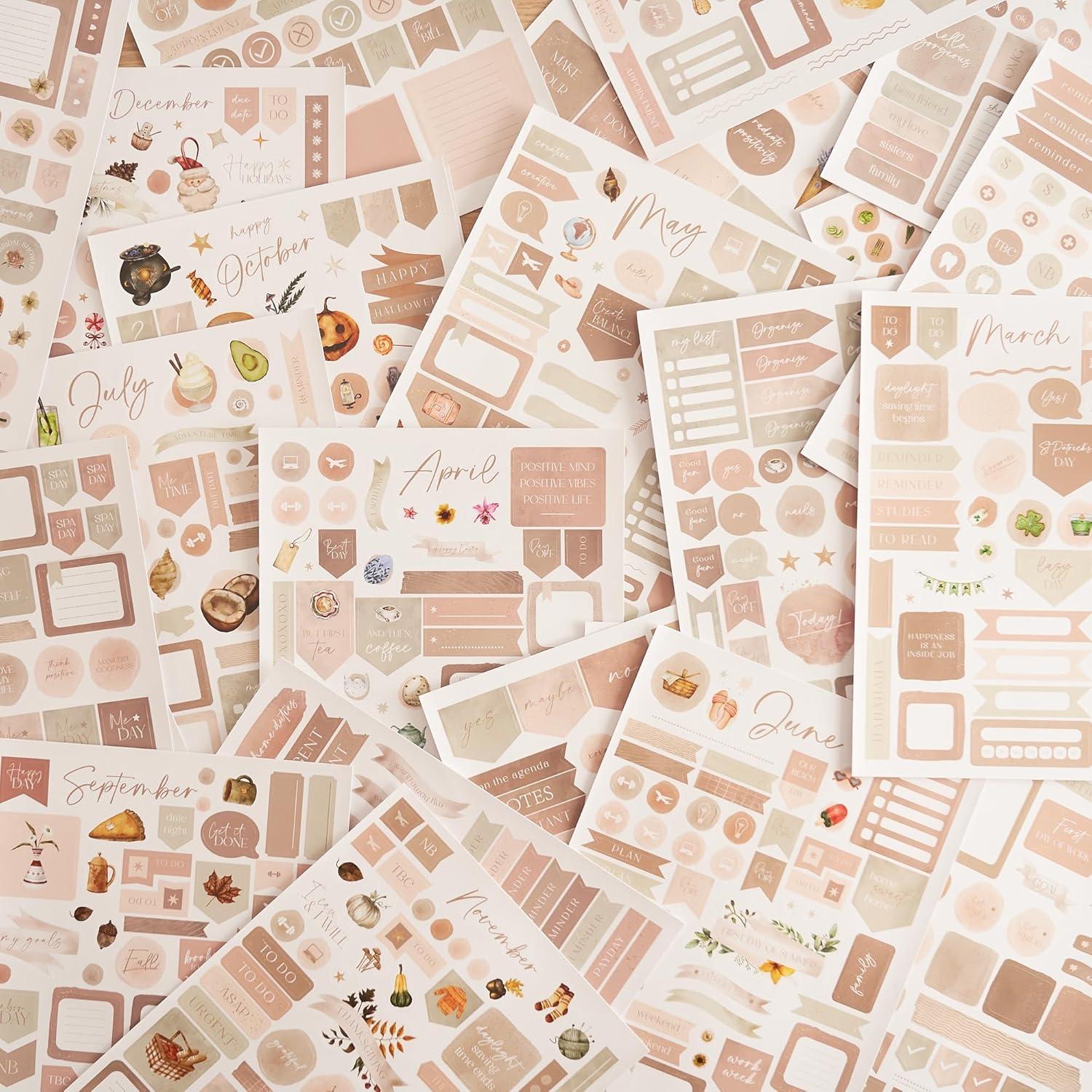 Enhancing Our Planning: Review of 1220+ Boho Planner Stickers