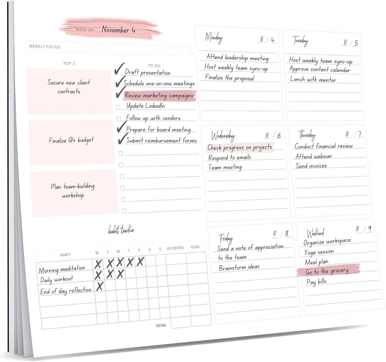Exploring the Lamare Weekly Planner Notepad: A Comprehensive Review