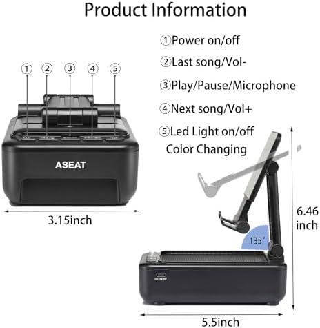 Exploring the ASEAT Cell Phone Stand with Bluetooth Speaker