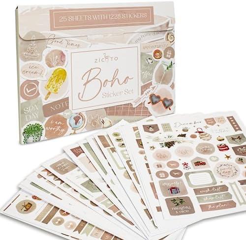 Enhancing Our Planning: Review of 1220+ Boho Planner Stickers