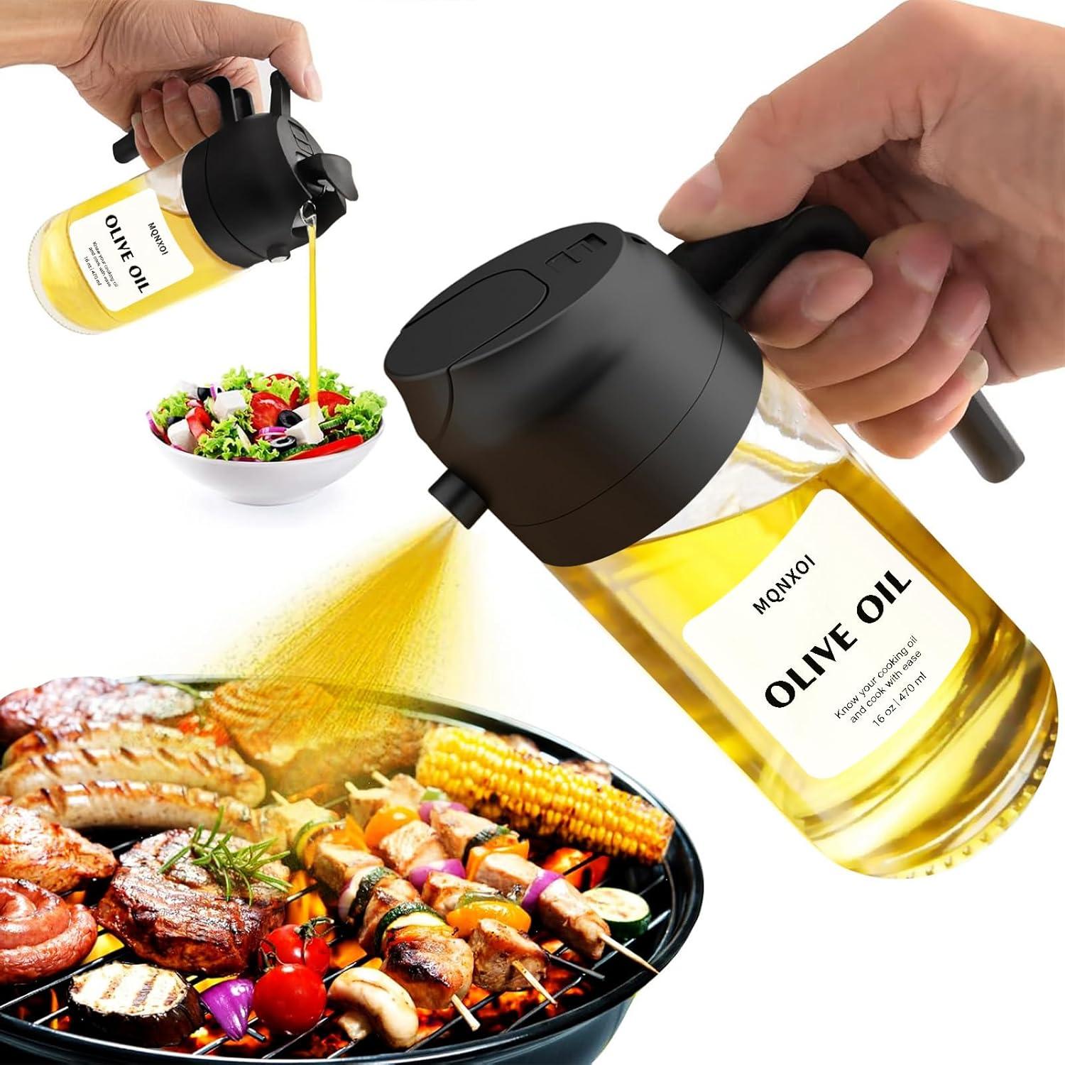 Exploring the 2 in 1 Glass Oil Sprayer & Dispenser for Cooking