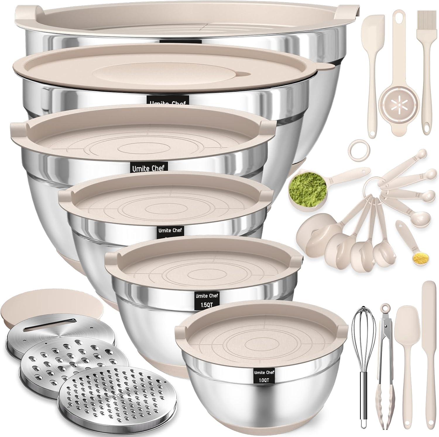 Comprehensive Review: 26PCS Stainless Steel Mixing Bowls Set