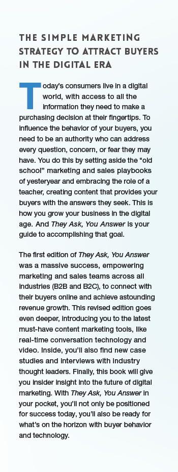 Our Review of 'they Ask, You Answer': ⁢A ⁤Key to Modern Marketing