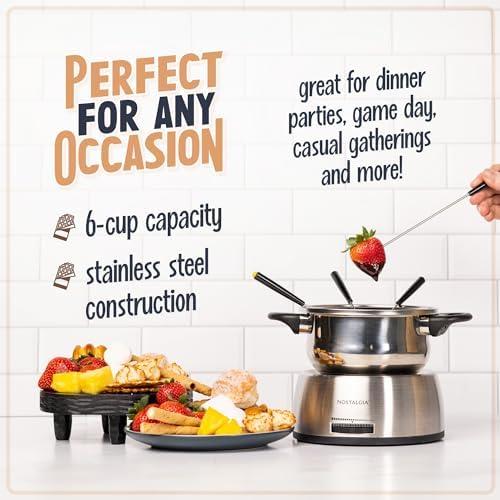 Exploring the Nostalgia ​6-Cup Electric Fondue Pot Set: A ‍Review