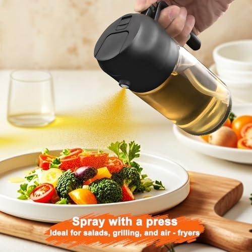 Exploring the 2 in 1 Glass Oil Sprayer & Dispenser for Cooking