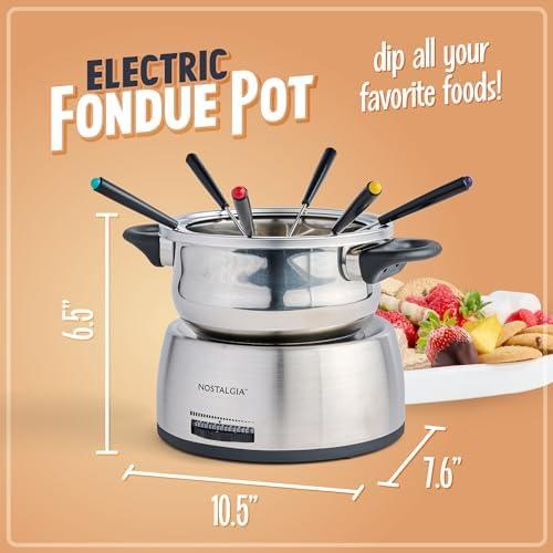 Exploring the Nostalgia 6-Cup Electric Fondue Pot Set: A⁤ Review