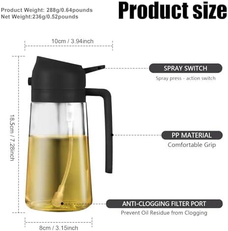 Exploring the 2 in 1 Glass Oil Sprayer & Dispenser for Cooking