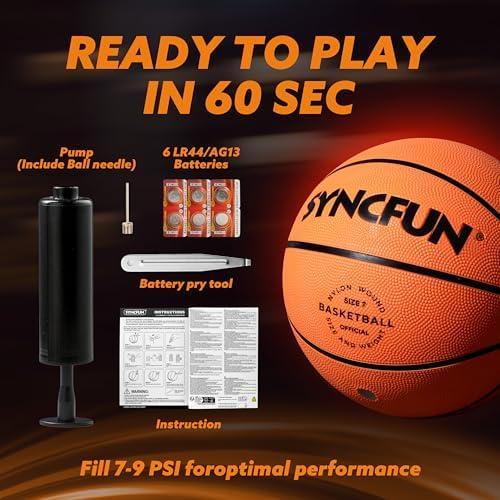 Exploring the SYNCFUN glow in The Dark Basketball Experience