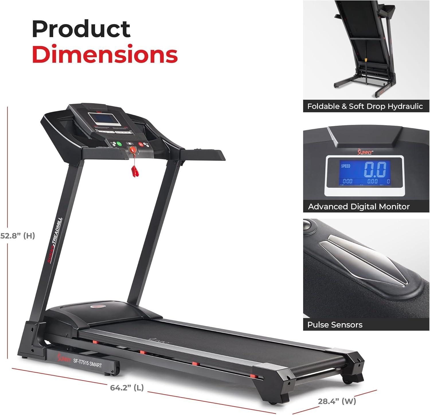 Discovering the Sunny Health & Fitness Foldable Treadmill: Our Review