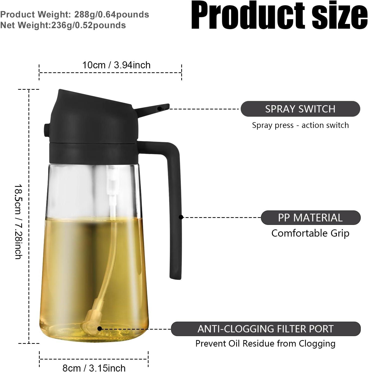 Enhancing our Kitchen: A Review of the 2 in ​1 Glass Oil Sprayer