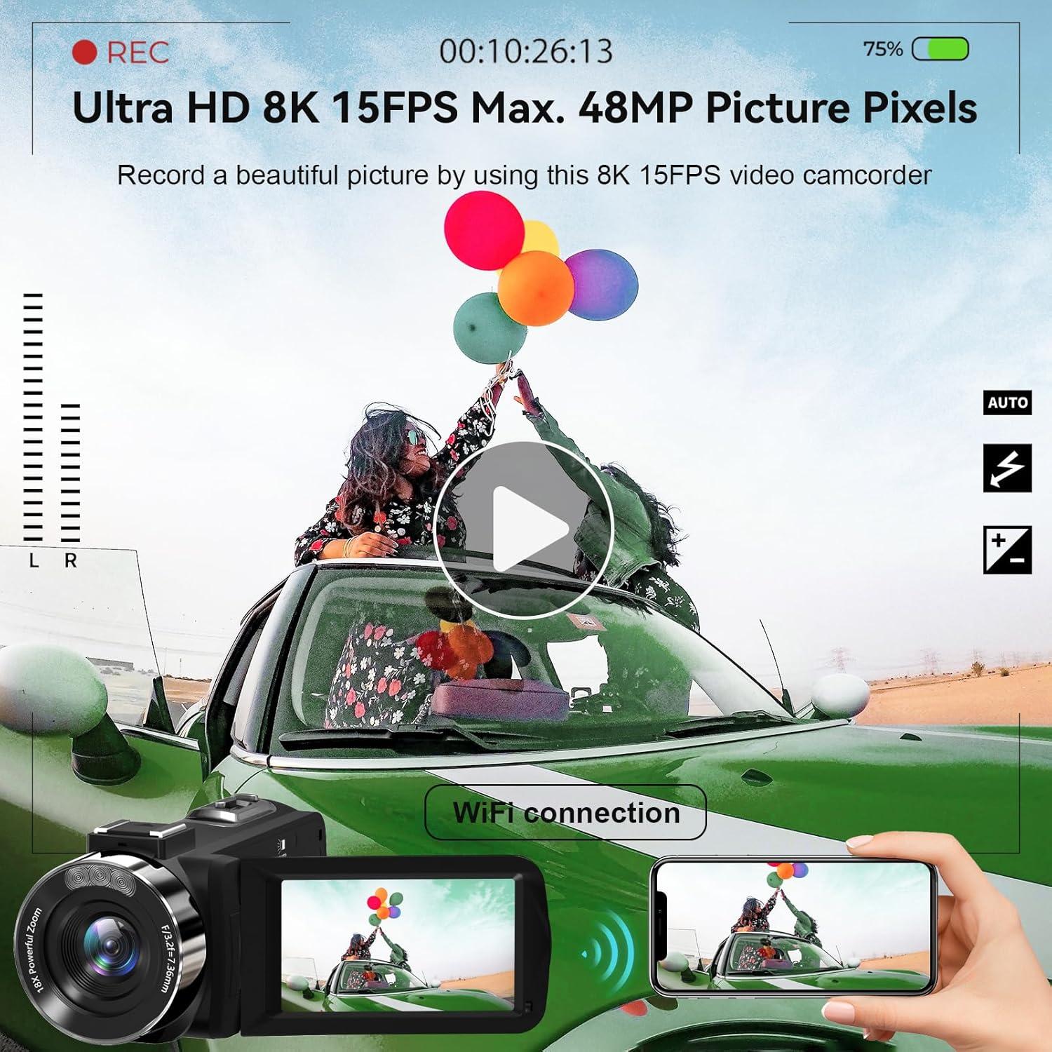 Our In-Depth Review of the MURAUX 8K Camcorder: Powerful & Easy