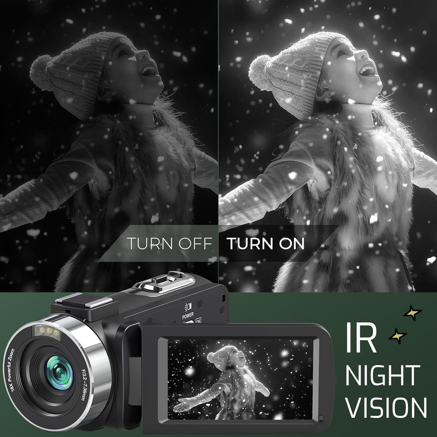 Our In-Depth Review of the 4K Ultra Vlogging Camcorder with ​Night Vision