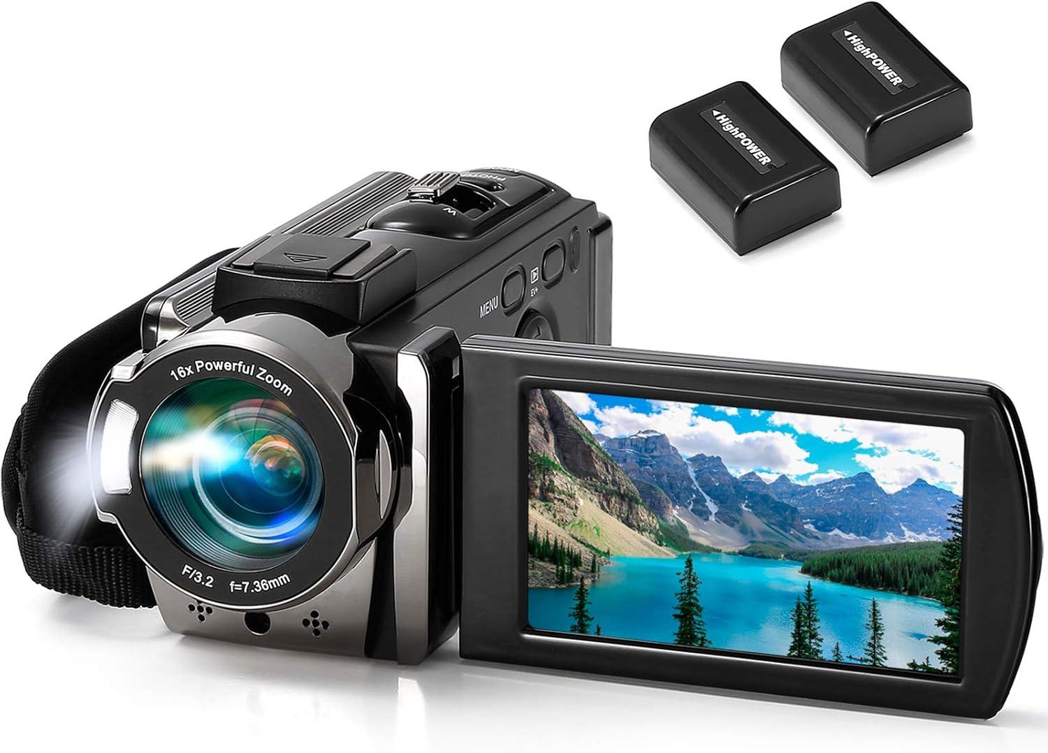 Our Review of the Full HD 1080P Camcorder with​ 16X Zoom and Dual Batteries