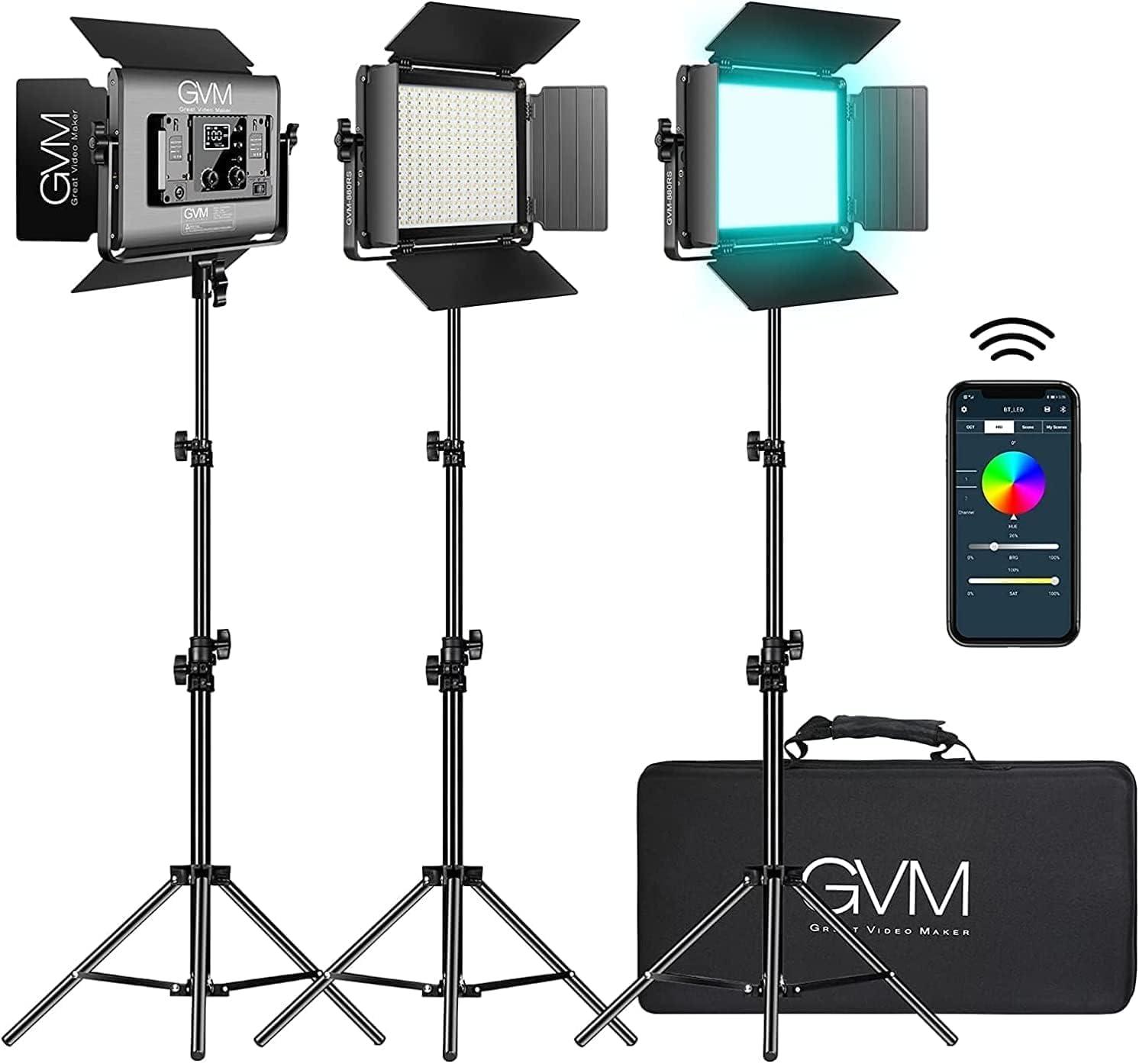 Our Review of the GVM 880RS RGB⁣ LED Video Light Kit: Versatile & Shining