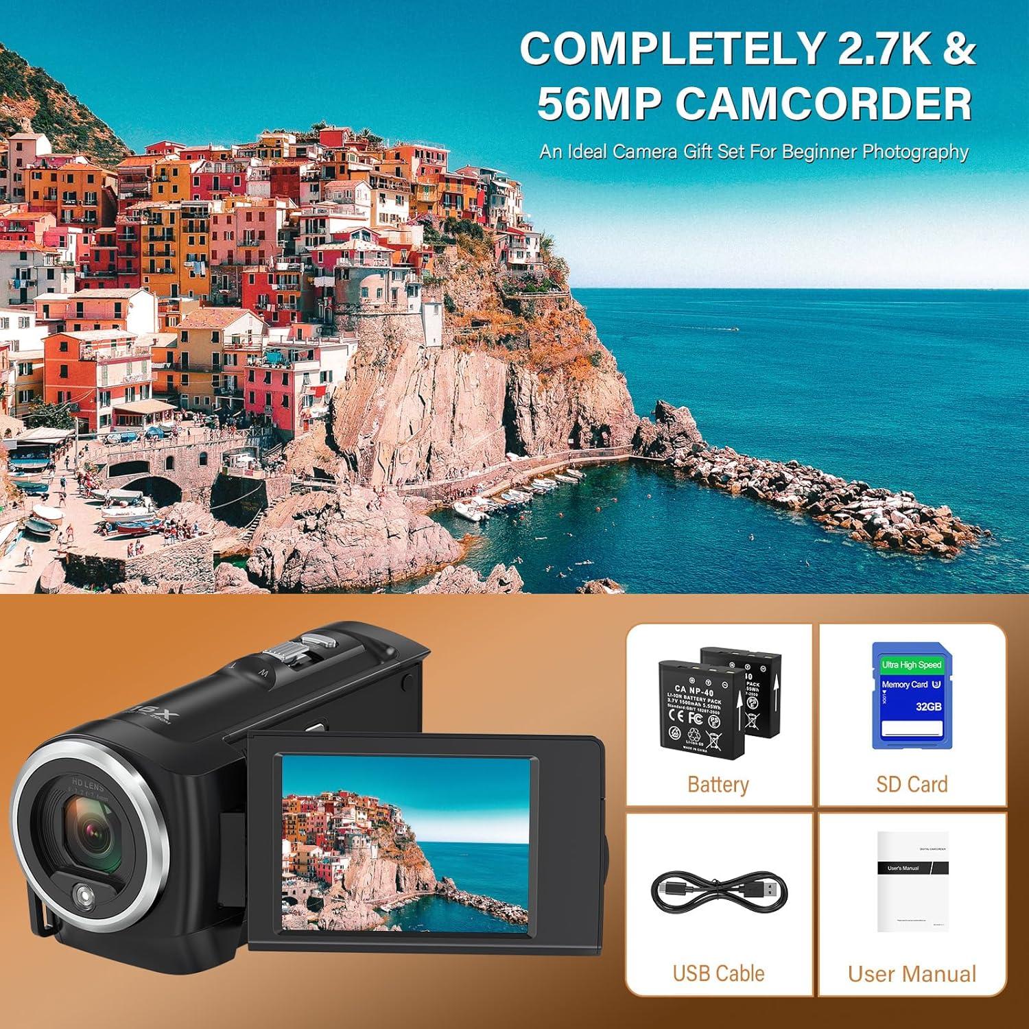 Our In-Depth Review of the QHD 2.7K Camcorder with LED Light