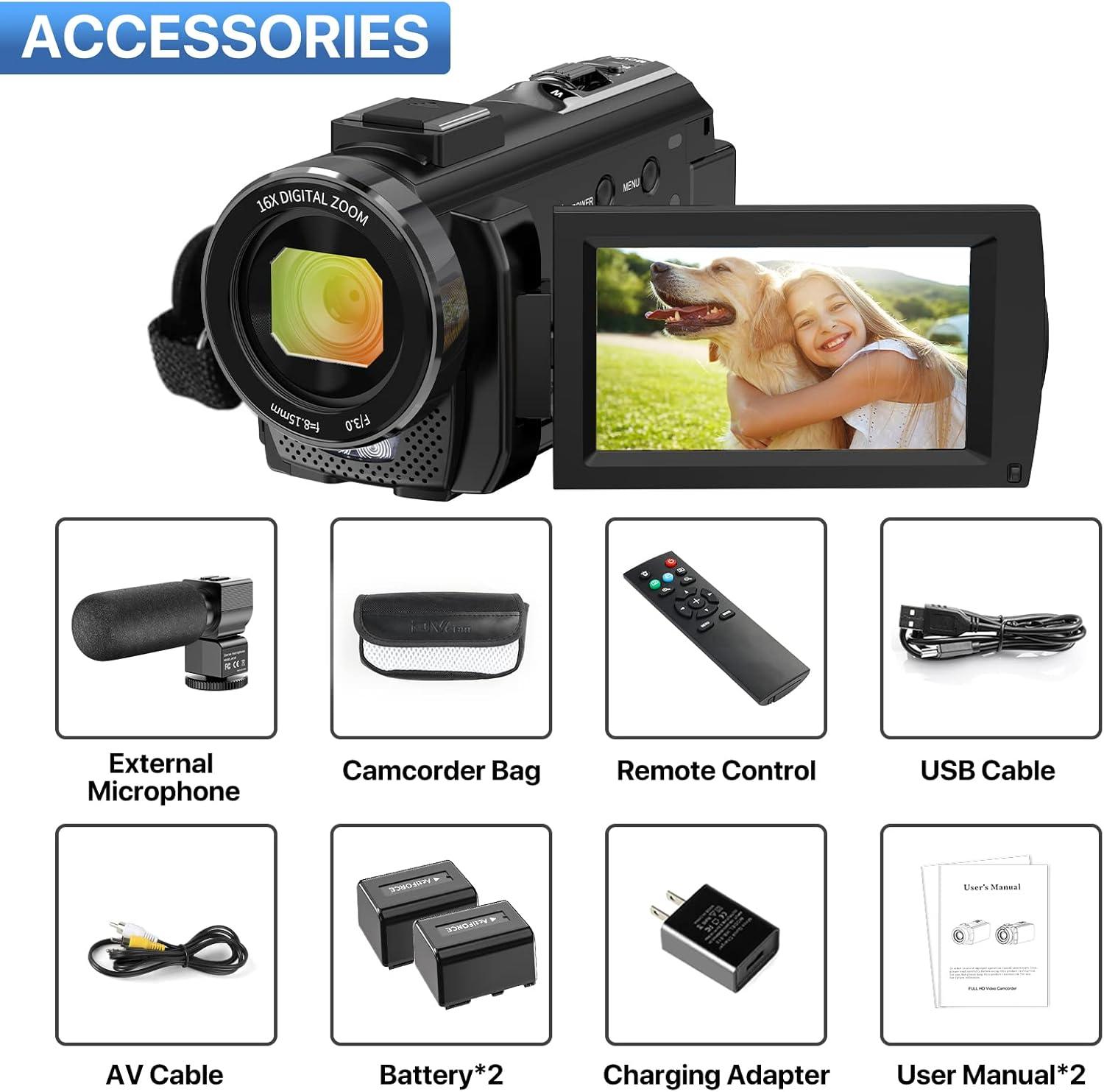 Our​ In-Depth Review: Digital Vlogging Camcorder with 1080P FHD
