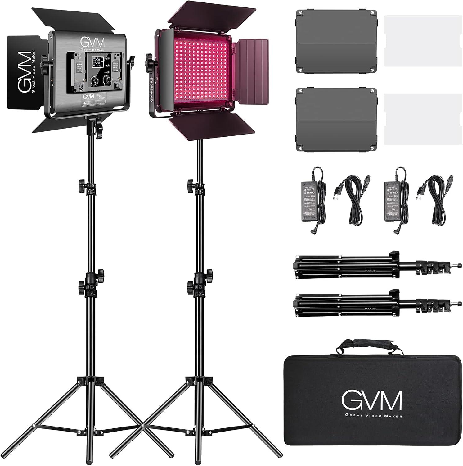 Our In-Depth Review ‍of the GVM 60W RGB LED Video Light Kit