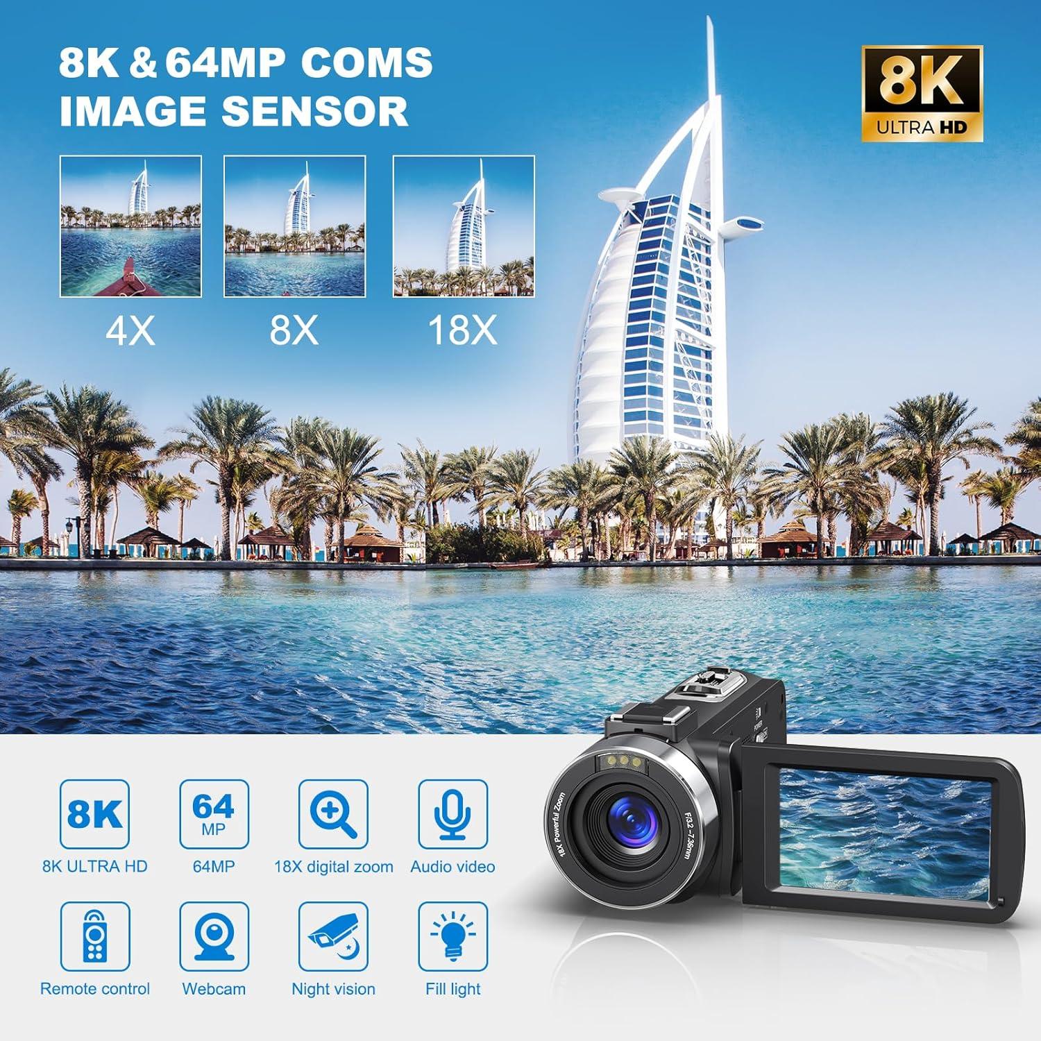 Our In-Depth Review​ of the 8K 64MP Camcorder for Vlogging