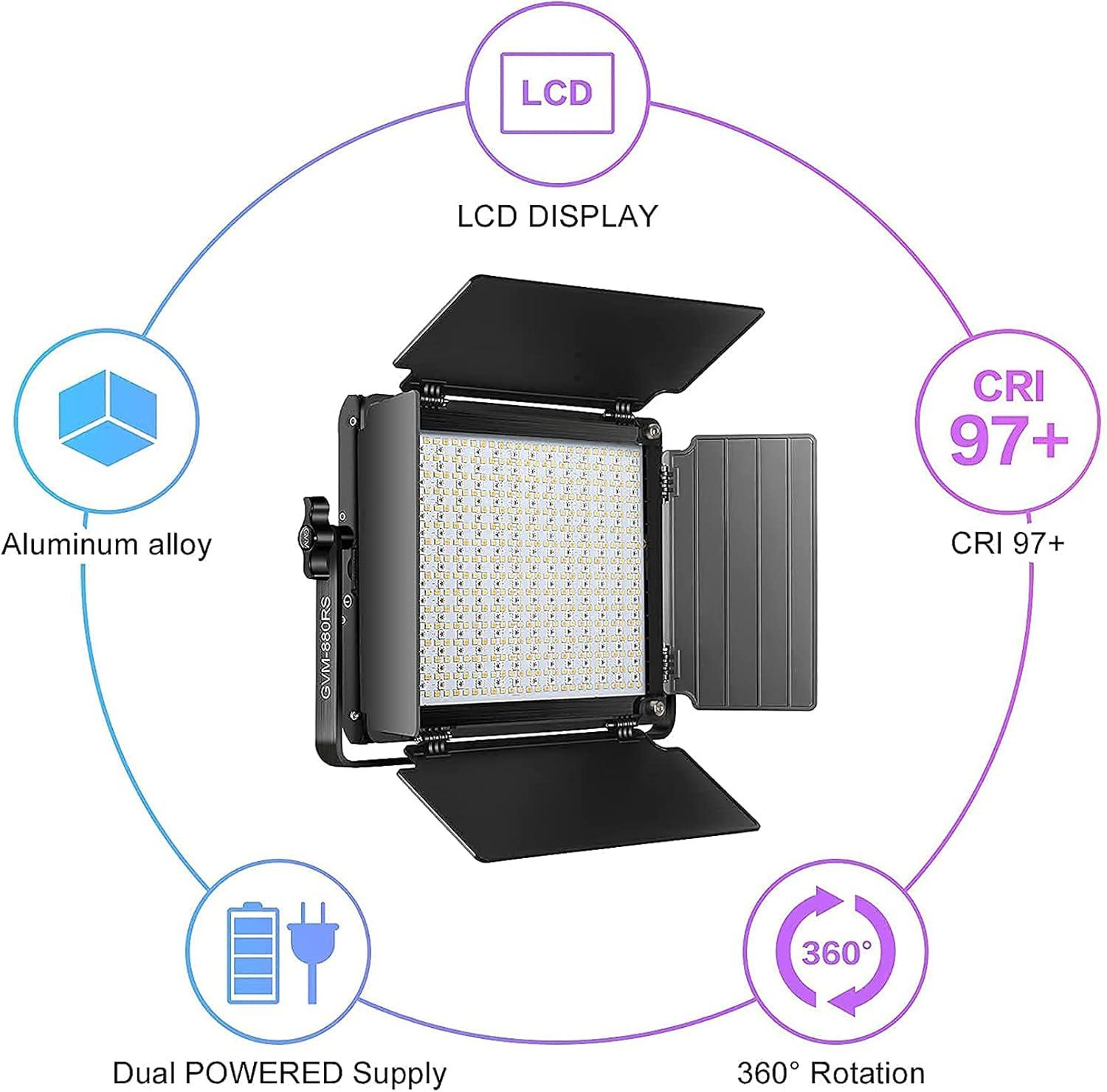 Our In-Depth review of the GVM 60W RGB LED Video Light‍ Kit