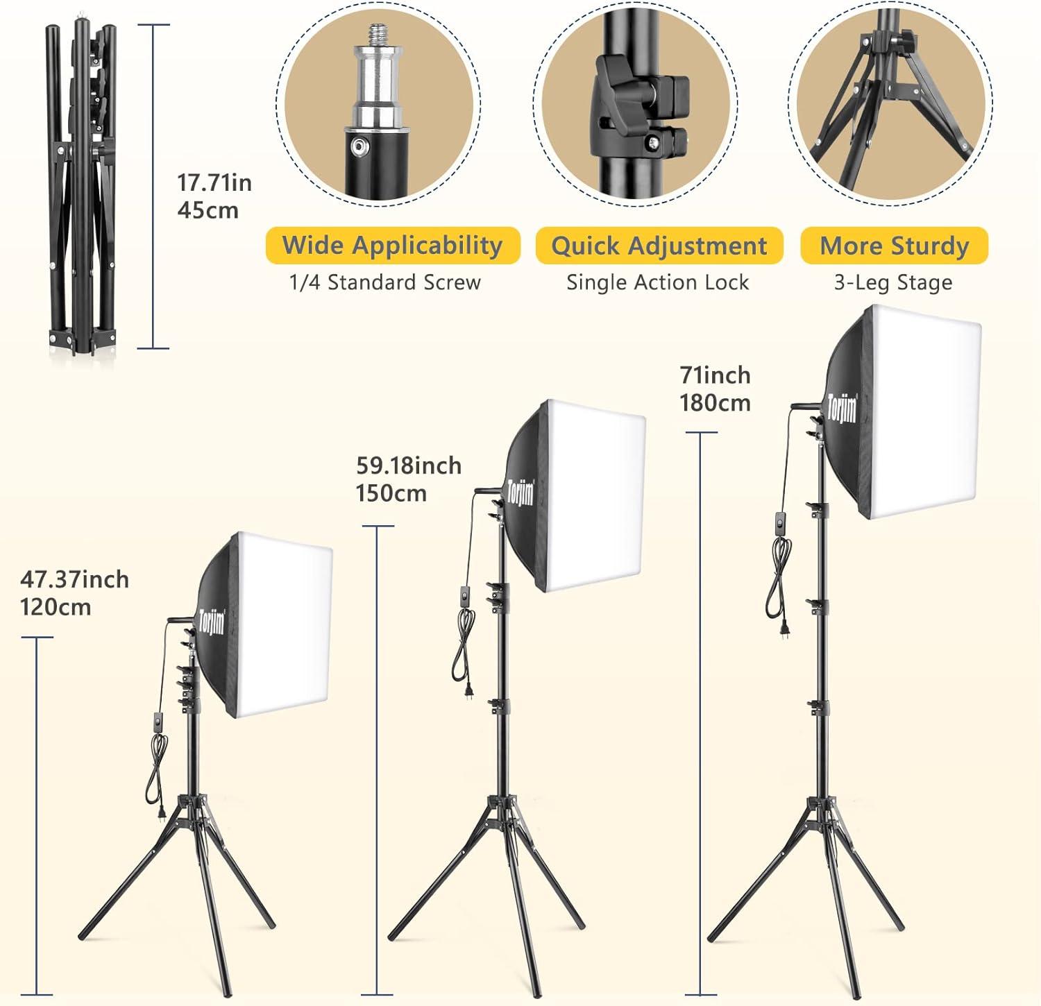 Our⁤ Review of the Torjim Softbox Kit: Shining, Stable, and Versatile