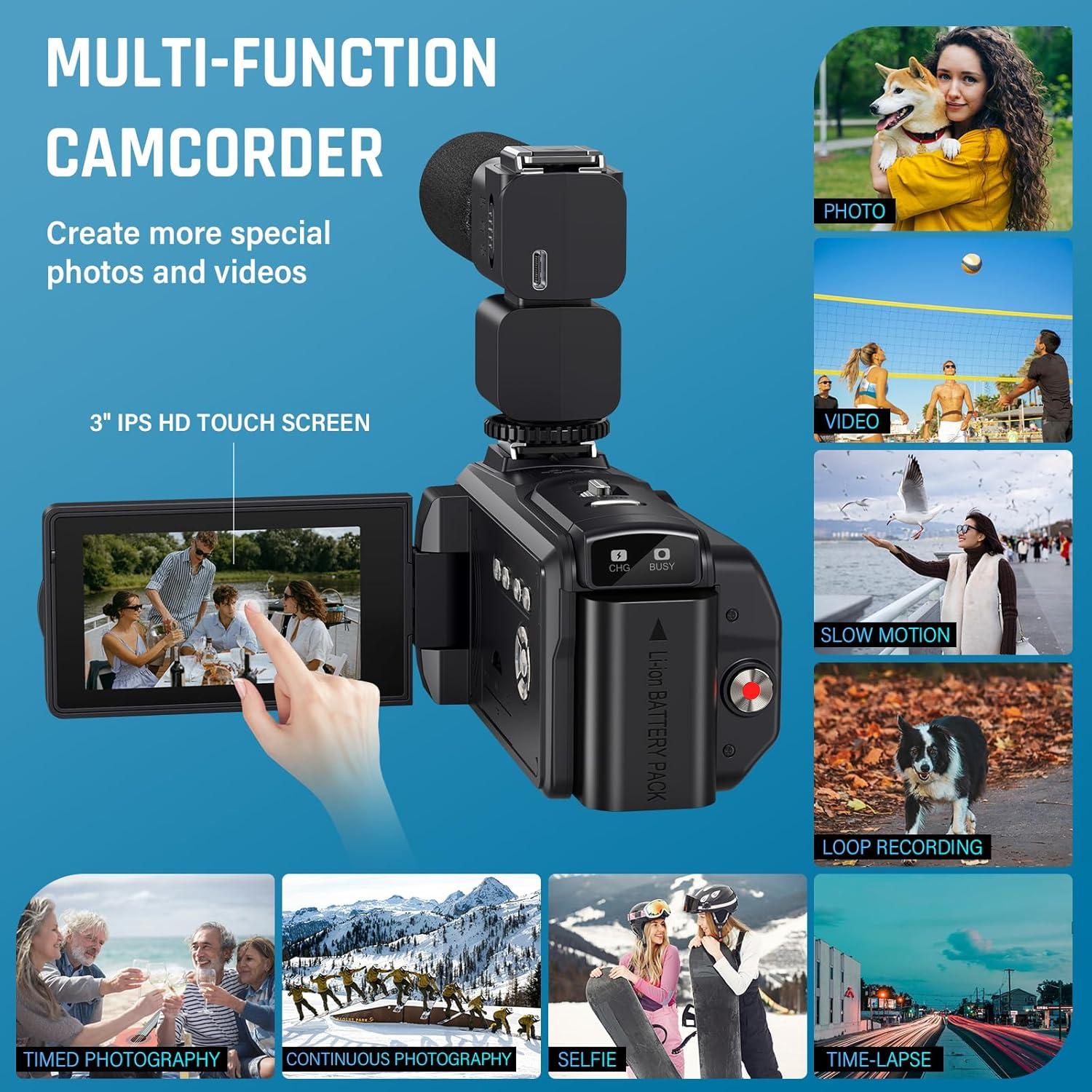 Our In-Depth Review of the 8K 64MP Camcorder⁢ for Vlogging Fans