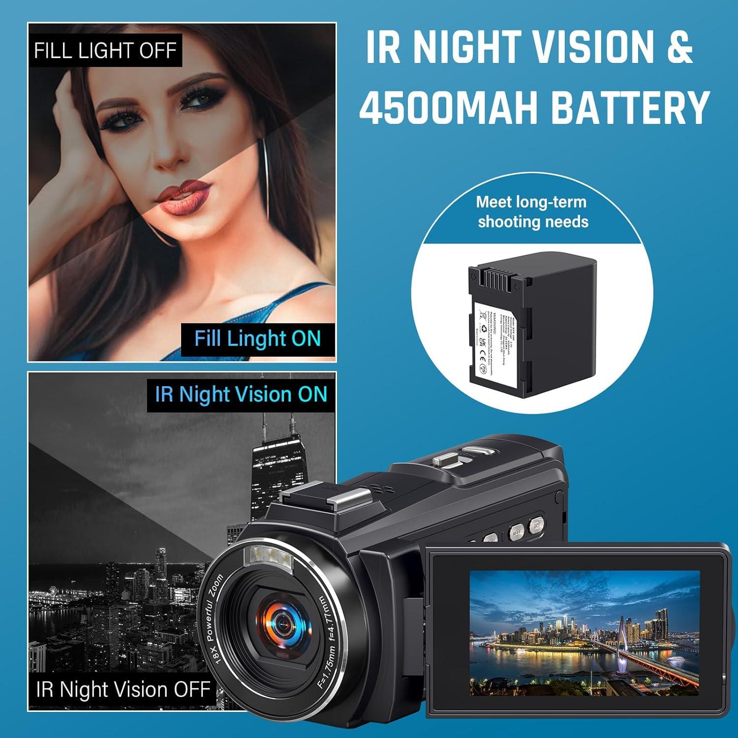 Our In-Depth Review of the 8K 64MP Camcorder for⁢ Vlogging Fans
