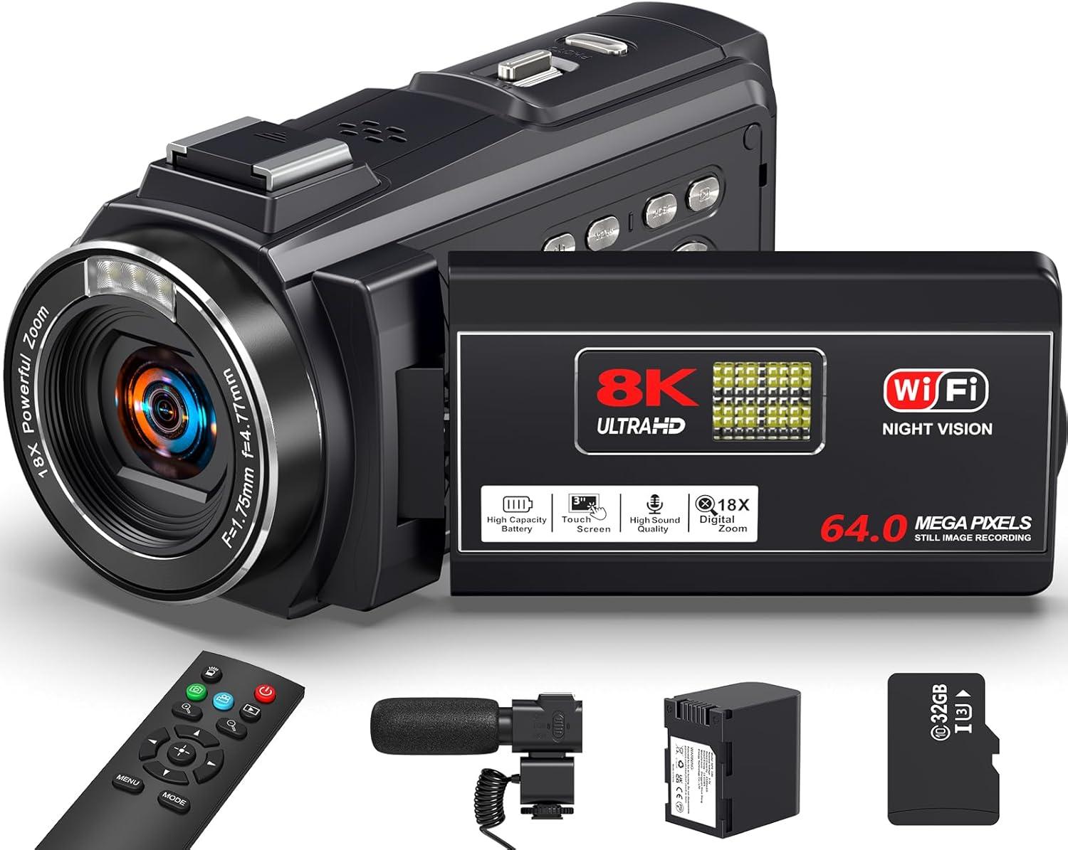 Our In-Depth Review of the 8K 64MP Camcorder for‌ Vlogging Fans