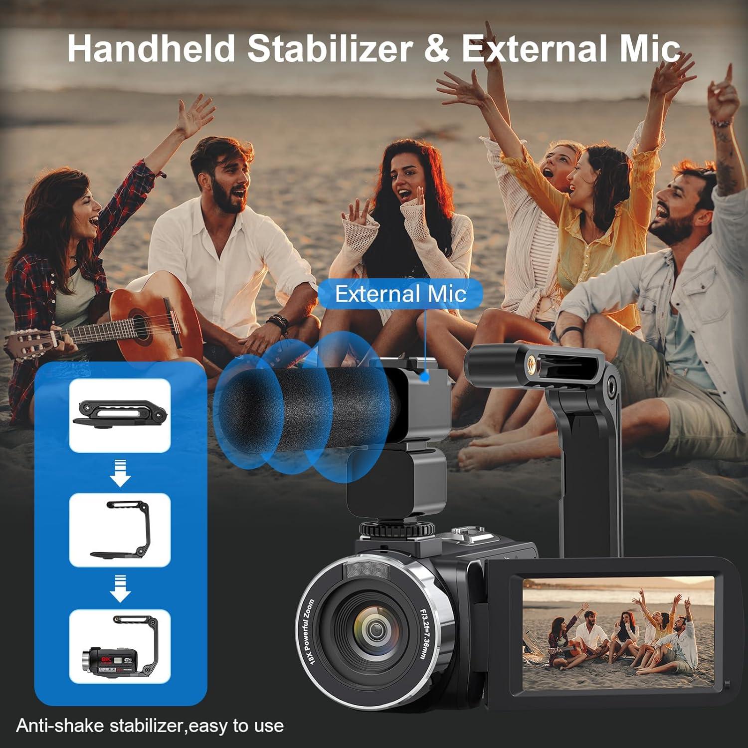 Our In-depth Review of the 8K 64MP Vlogging Camcorder with Night vision