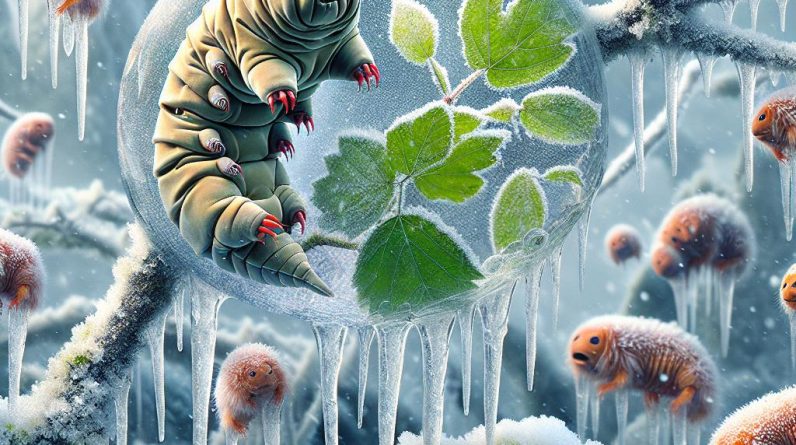 Nature’s Freeze Heroes: Tardigrades & Wood Frogs 🐸❄️
