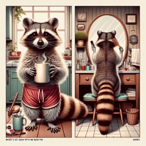 Rocket the Raccoon’s Get Ready With Me Routine #shorts