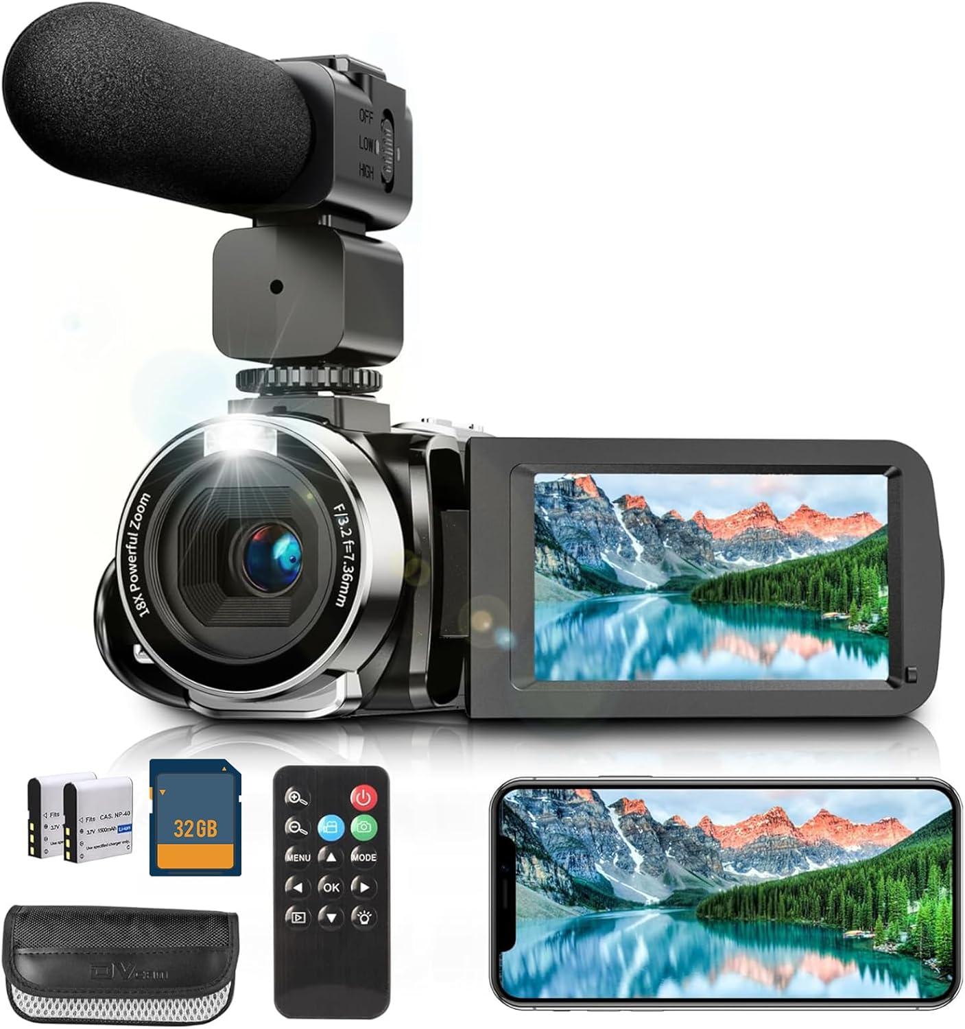 Our In-Depth Review: 4K Camcorder with Night Vision & Remote Control