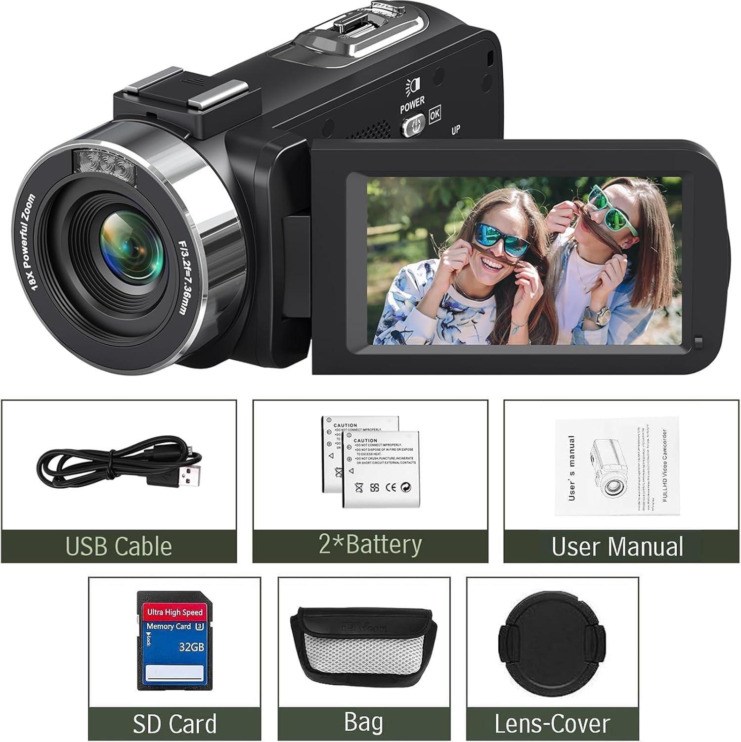 Our Review: 4K 80MP Camcorder with 18X Zoom & Night Vision Features Our Review: 4K 80MP Camcorder with 18X Zoom & Night Vision Features