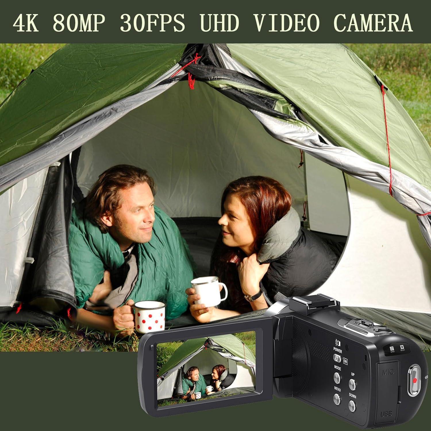 Our Review: 4K 80MP Camcorder with 18X Zoom & Night Vision Features Our Review: 4K 80MP Camcorder with 18X Zoom & Night Vision Features