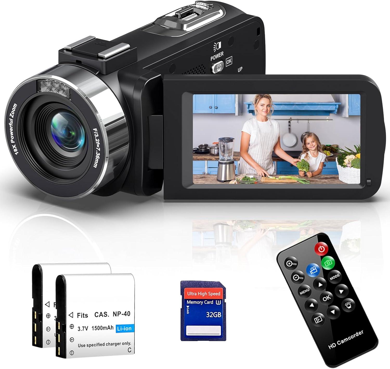 Our In-Depth Review of the 4K 80MP Camcorder with 18X Zoom and Night Vision