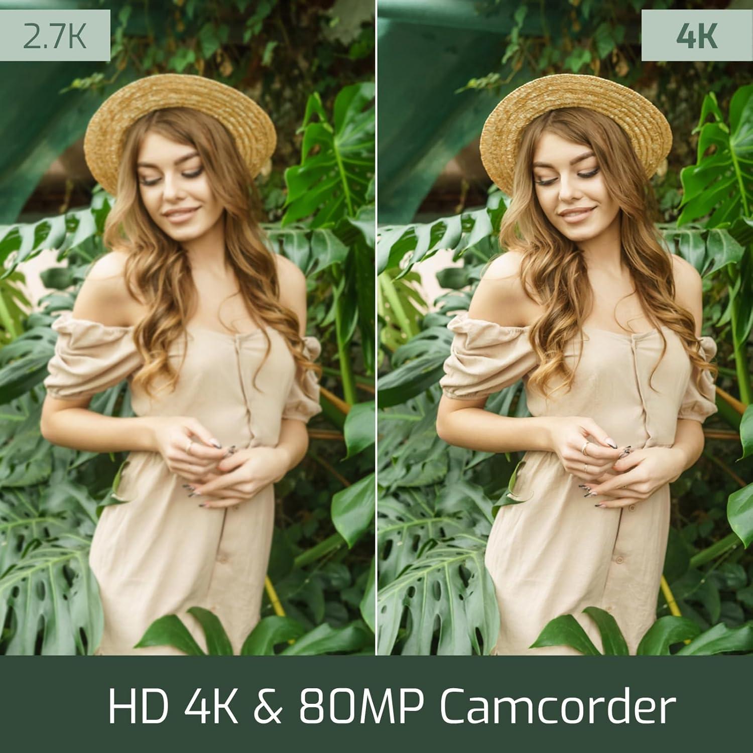 our In-Depth Review of the 4K 80MP Vlogging Camcorder with Night Vision