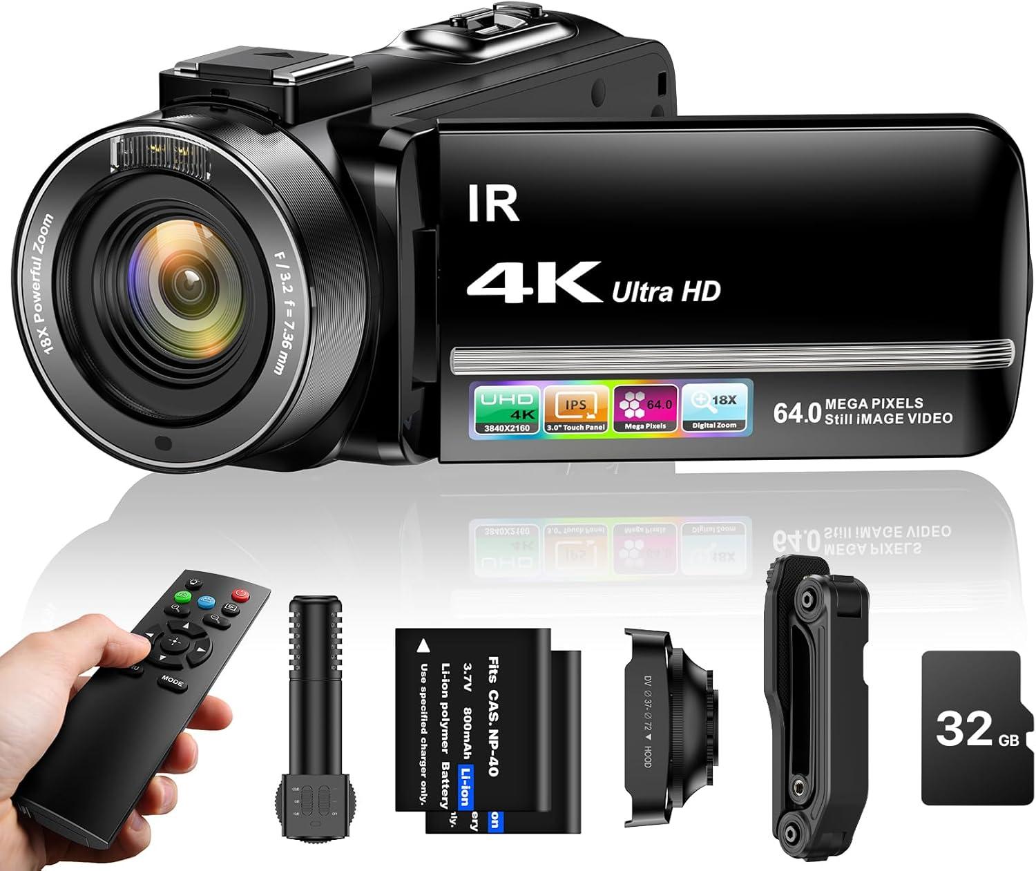 Our In-Depth Review: 4K Vlogging Camera with Night Vision & Stabilizer