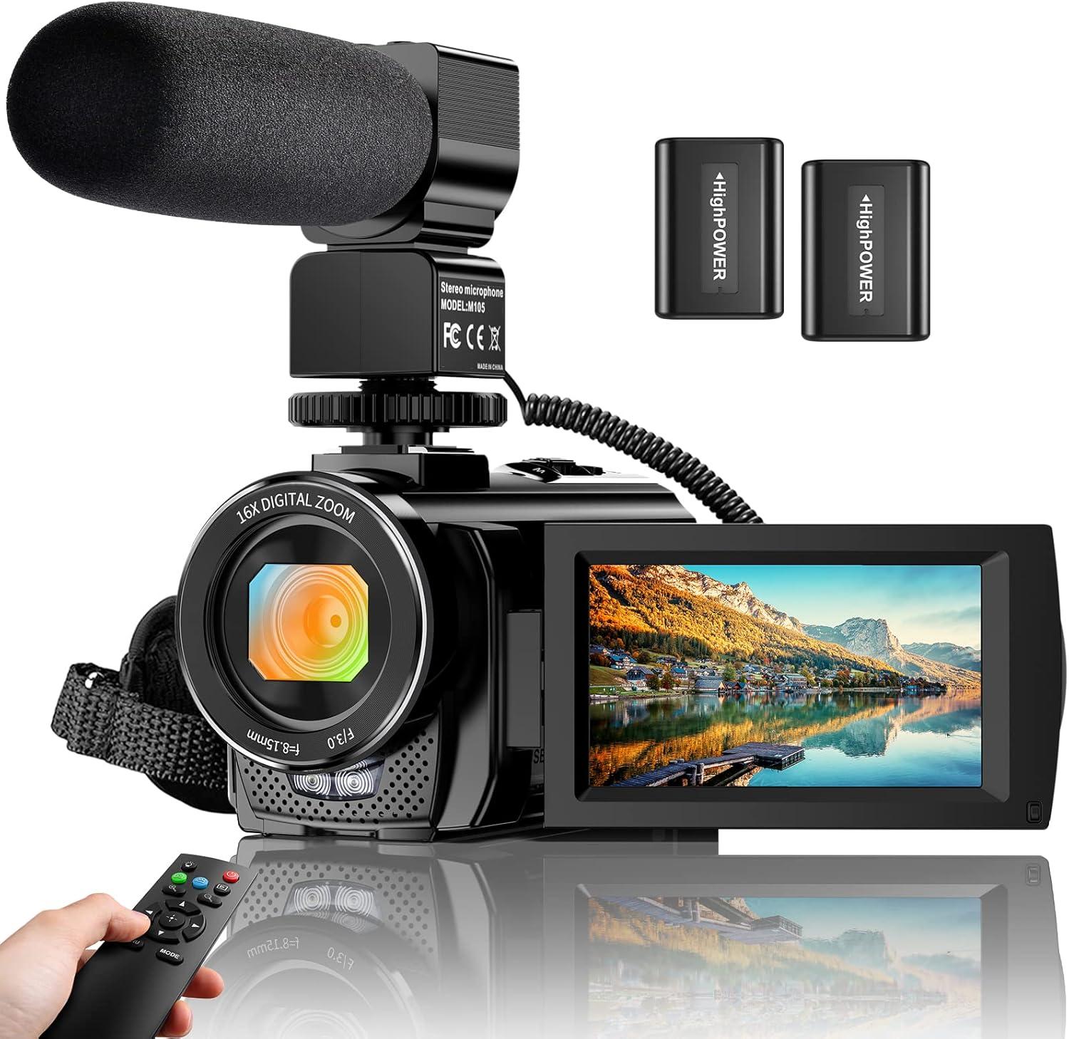 Our In-Depth Review: Digital Vlogging Camcorder with Mic & Remote