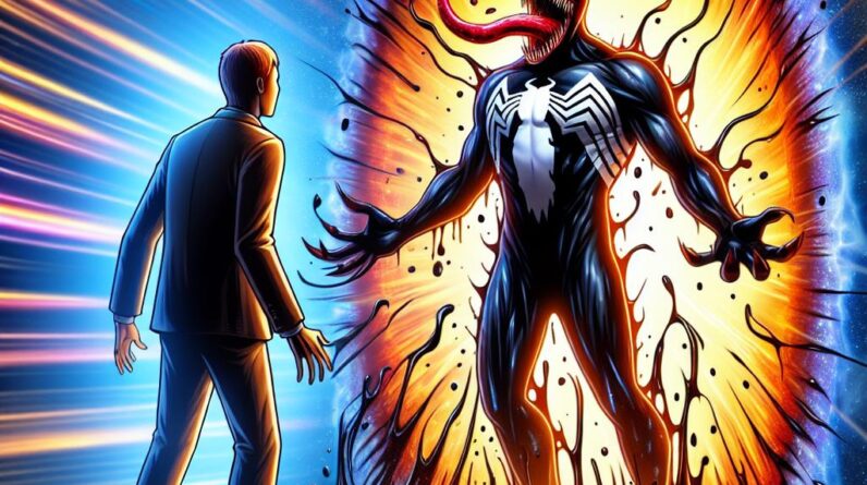 Man Transforms into Venom? Portal Opens, Light Emits! #shorts