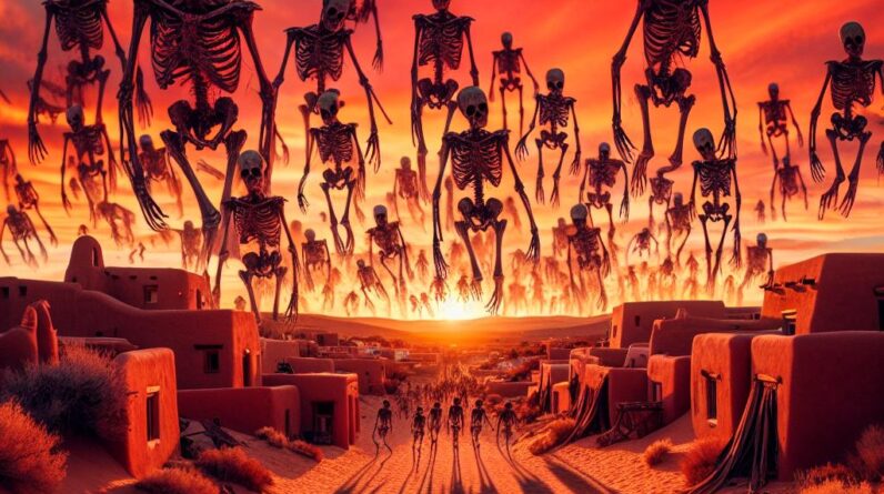 Skeletons Invade Desert Town! Can You Survive? #shorts