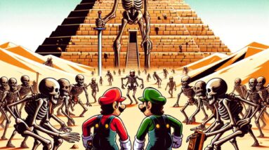 Mario & Luigi’s Desert Pyramid Quest: Skeletons Beware! #shorts