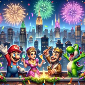 Mario & Peach Party: Yoshi & Toad’s Epic City Celebration! #shorts