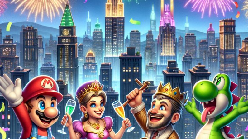 Mario & Peach Party: Yoshi & Toad’s Epic City Celebration! #shorts