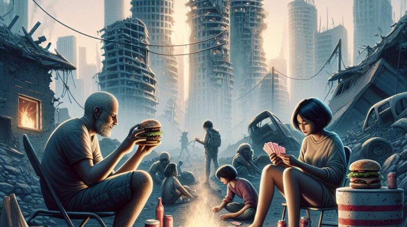 Destroyed City? We Need Burgers & Cards NOW! #shorts