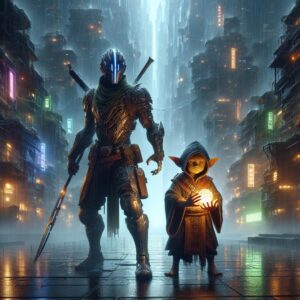 Mandalorian & Grogu: Epic Rainy City Battles & Mystery! #shorts