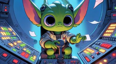 Grogu Takes The Controls: Spaceship Chaos You Won’t Believe! #shorts