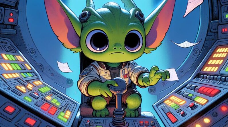 Grogu Takes The Controls: Spaceship Chaos You Won’t Believe! #shorts