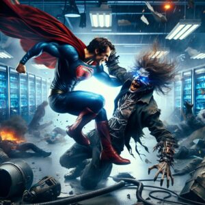 Superman vs. Lobo: STAR LABS Destroyed in Epic Battle! #shorts