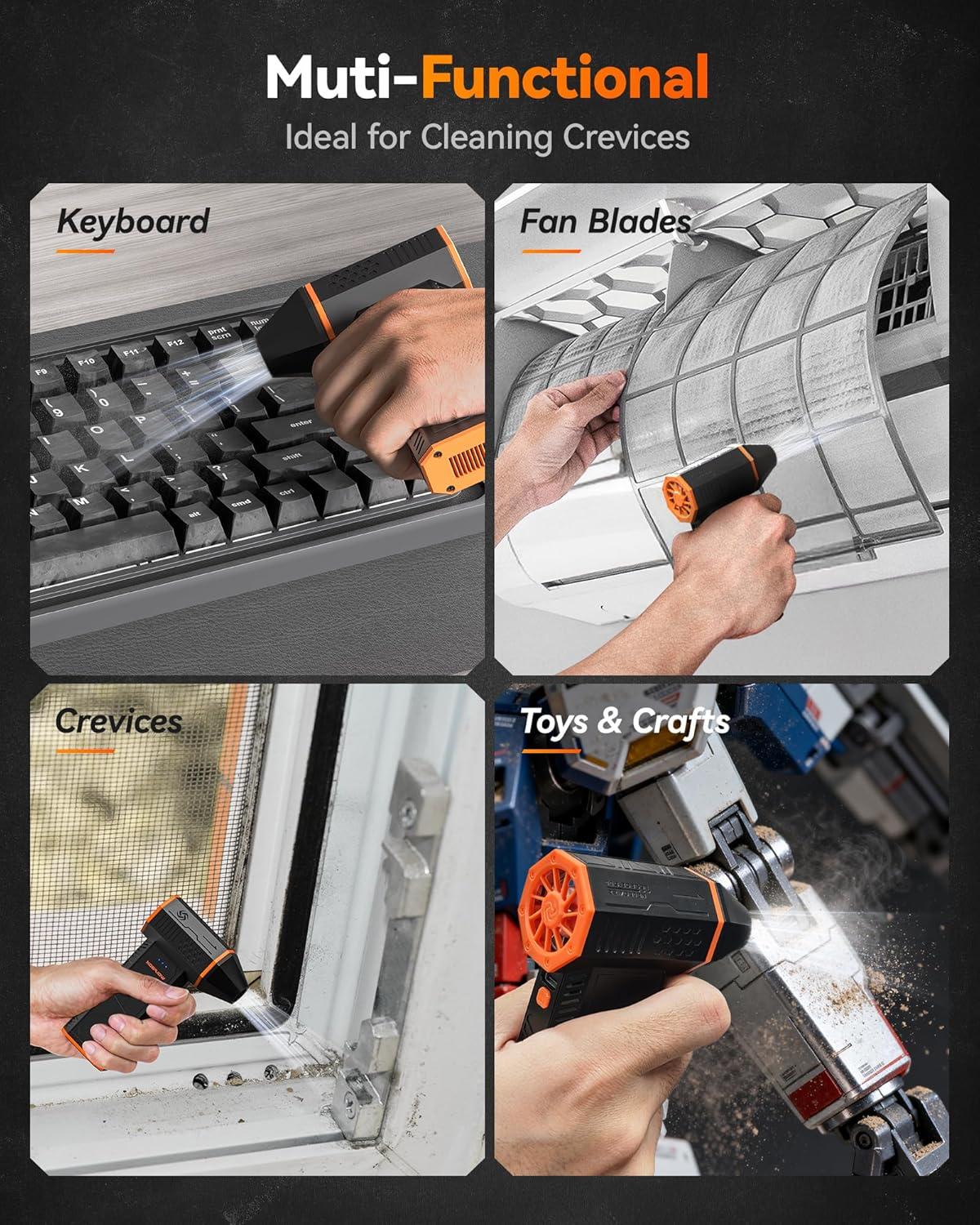 Our Evaluation of the WOLFBOX MF50: Powerful, Portable Air Duster Our Evaluation of the WOLFBOX MF50: Powerful, Portable Air Duster