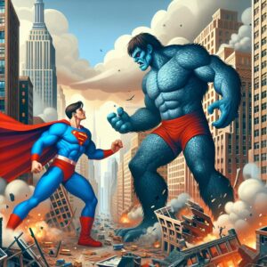 Superman Faces Giant Monster in City Explosion! #shorts