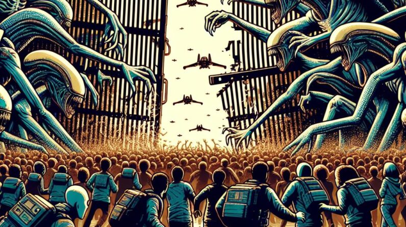 Alien Invasion! Security Overrun, Gates Destroyed, Chaos Erupts! #shorts